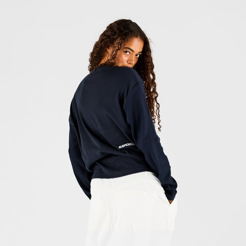 End Of Summer / Essentials Ribbed Henley Longsleeve - Nightfall