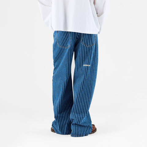 Boat / Essentials Striped Jeans - Washed Blue