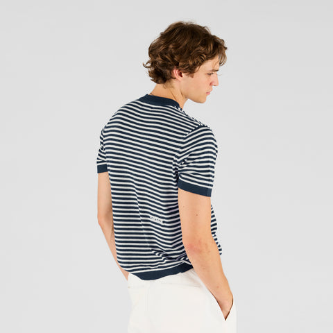 Summer Breeze / Essentials Striped Knitted Tee - Nightfall