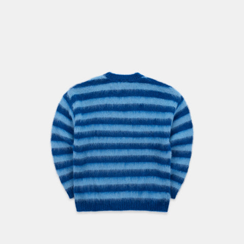 Winter4 / Essentials Striped Mohair Knit - Celestial Blue
