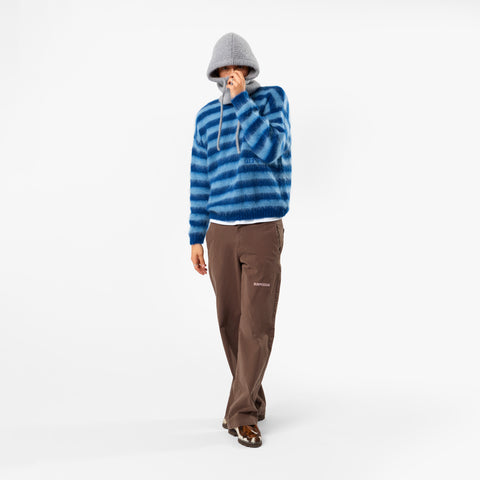 Winter4 / Essentials Striped Mohair Knit - Celestial Blue