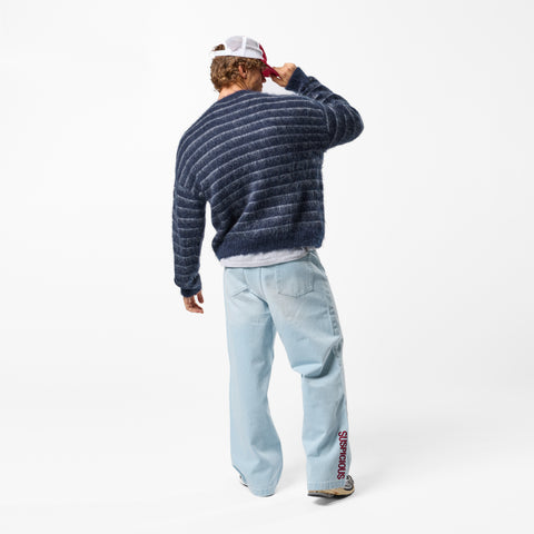 Winter4 / Essentials Striped Mohair Knit - Nightfall