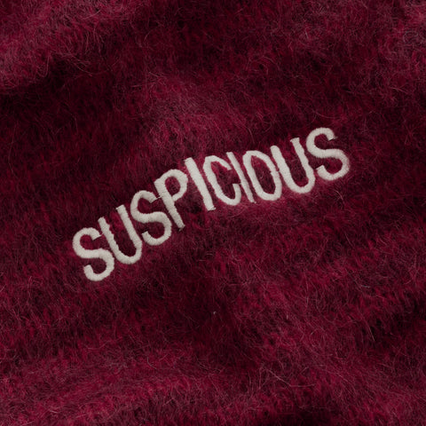 Winter4 / Essentials Striped Mohair Knit - Red