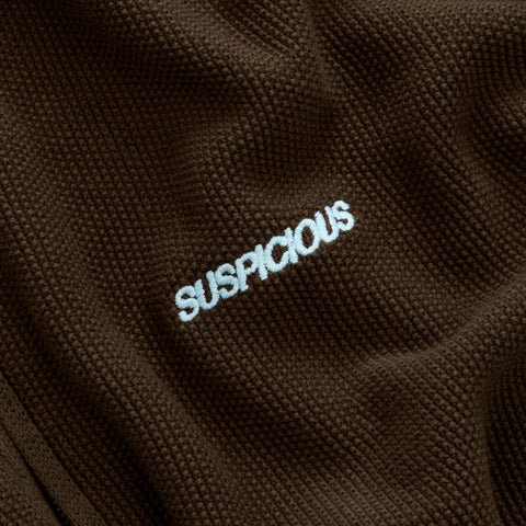 Winter2 / Essentials Tight Knitted Zip-Up - Espresso