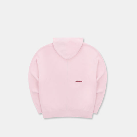 Winter2 / Essentials Tight Knitted Zipped Hoodie - Icy Orchid