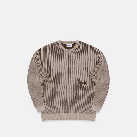 Leopard / Essentials Vintage Knitted Sweat - Brown