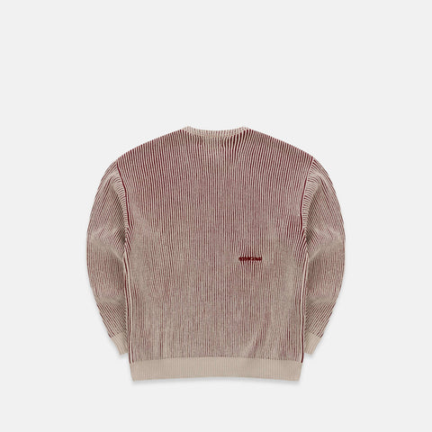 Leopard / Essentials Vintage Knitted Sweat - Burgundy