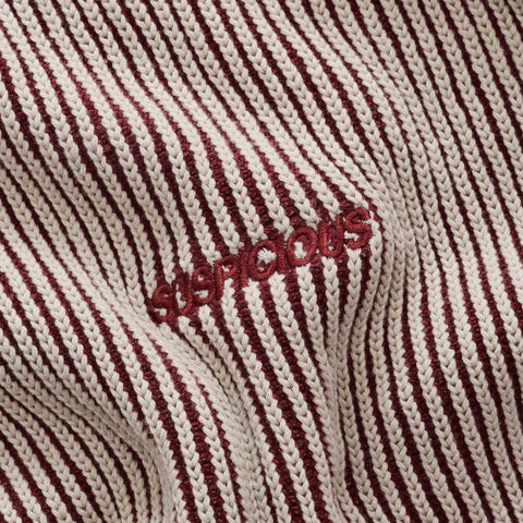 Leopard / Essentials Vintage Knitted Sweat - Burgundy