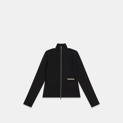 Winter 5 / Essentials W Fitted Zip-Up - Black