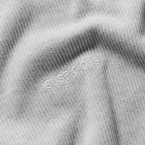 Winter 2 / Essentials Waffle Henley Longsleeve - Heather Grey