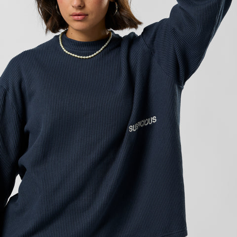 Basics / Essentials Waffle Longsleeve - Nightfall