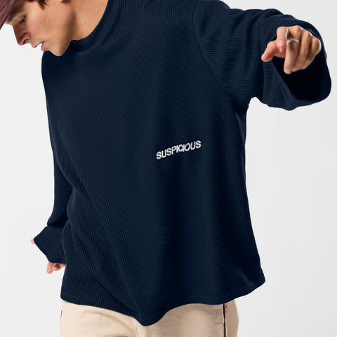 Basics / Essentials Waffle Longsleeve - Nightfall