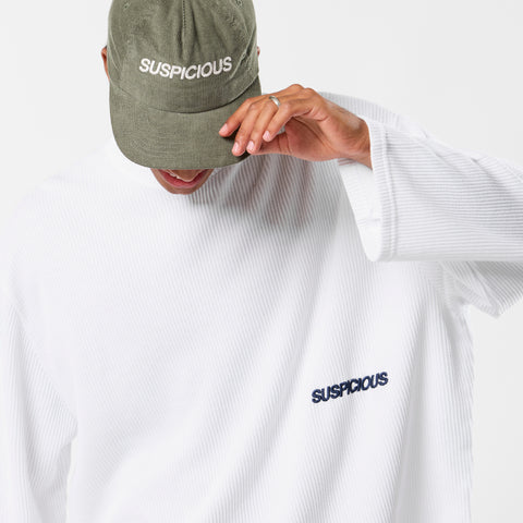 Basics / Essentials Waffle Longsleeve - White