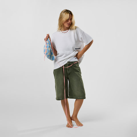 Basics / Essentials Waffle Shortsleeve - White