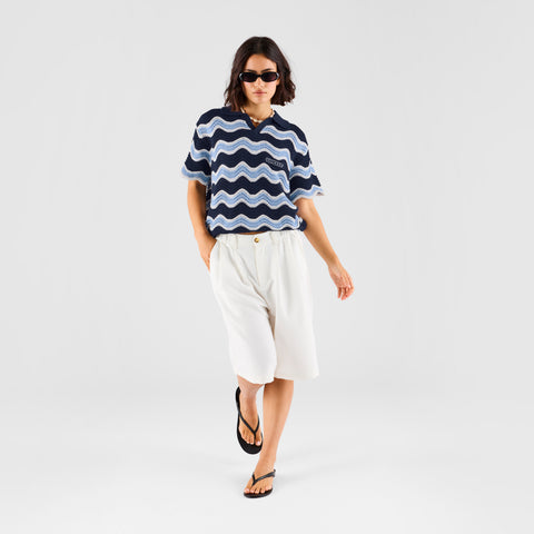 Boat / Essentials Wavy Polo - Celestial & Nightfall