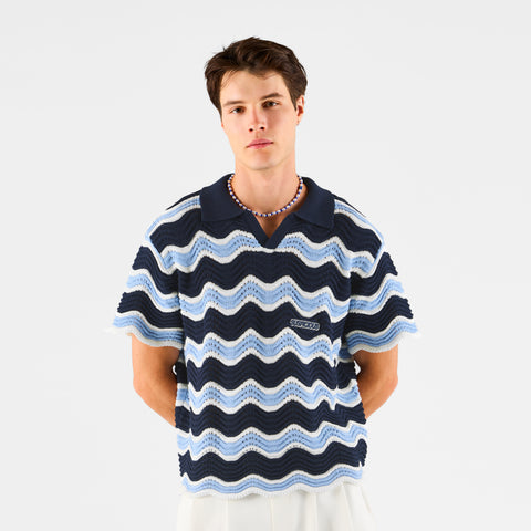 Boat / Essentials Wavy Polo - Celestial & Nightfall
