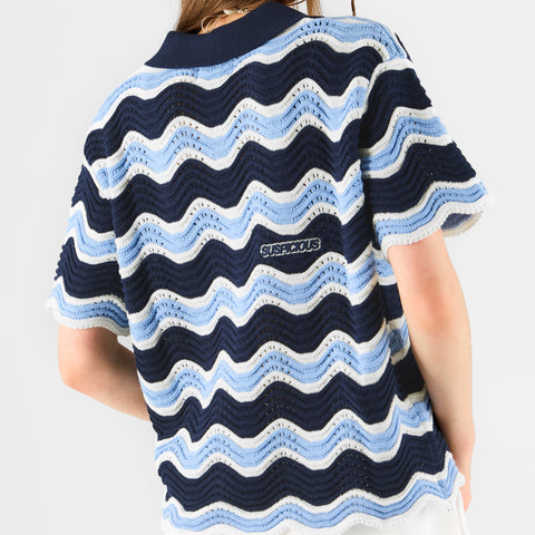 Boat / Essentials Wavy Polo - Celestial & Nightfall