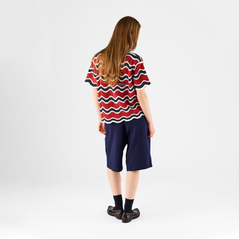 Boat / Essentials Wavy Shirt - Nightfall & Red