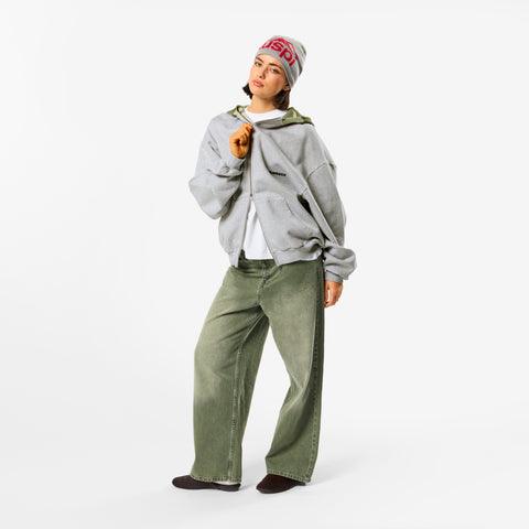 Camo / Essentials Zip-Up Hoodie - Neutral Heather