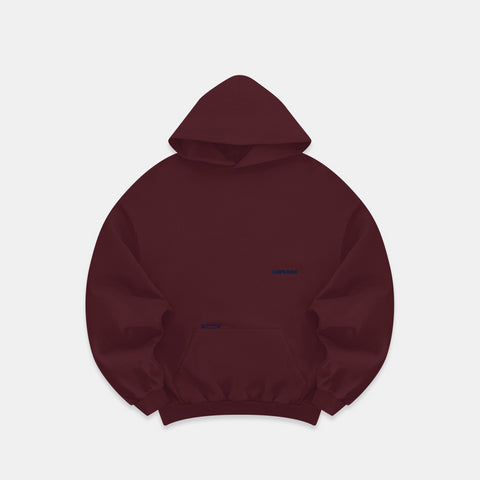 The Essentials Hoodie - Burgundy