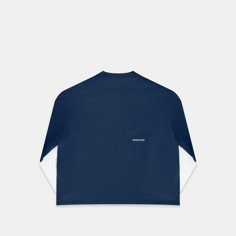 The Essentials Layered Longsleeve - Navy