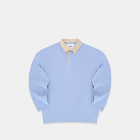 The Essentials Rugby Polo - Purple Grey