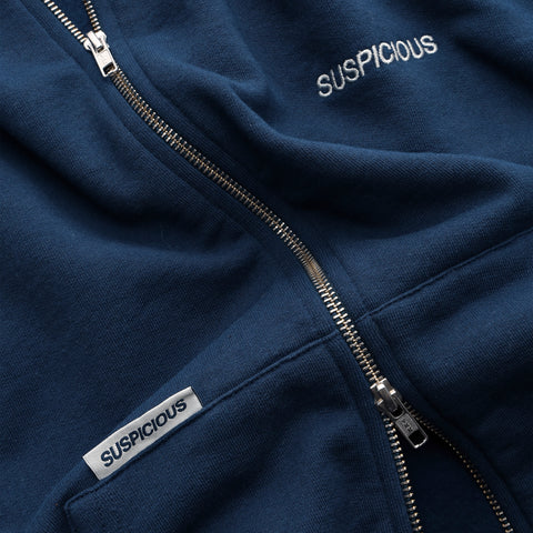 The Essentials Zip-Up Hoodie - Navy