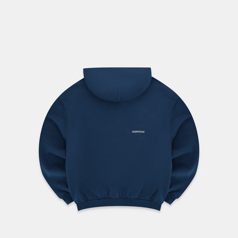 The Essentials Zip-Up Hoodie - Navy