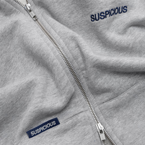 The Essentials Zip-Up Hoodie - Neutral Heather