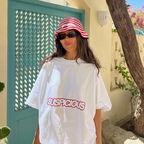 PL / Slanted Tee - White