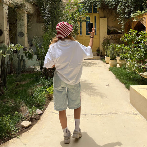 Spring / Slanted Tee - White