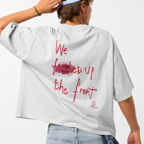 Bestsellers Variants / F'd Up Tee - Ash & Ruby Red