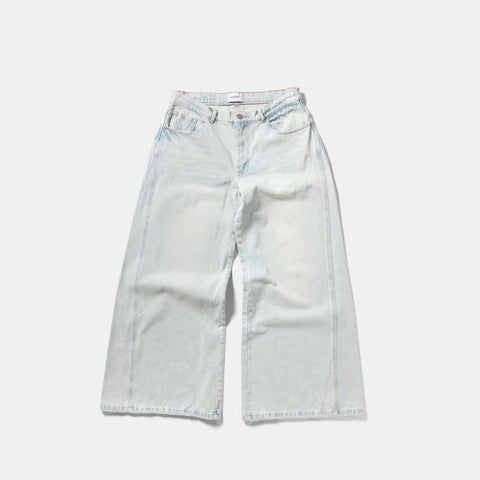Suspicious Cowboys / Faded Pockets W Wide Jeans - Bleached