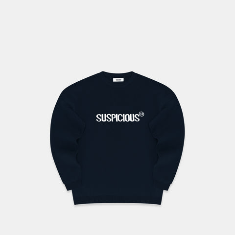 Fall '24 / The Smiley Knitted Sweat - Navy