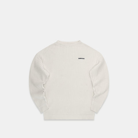 The Suspicious Knitted Sweat - White