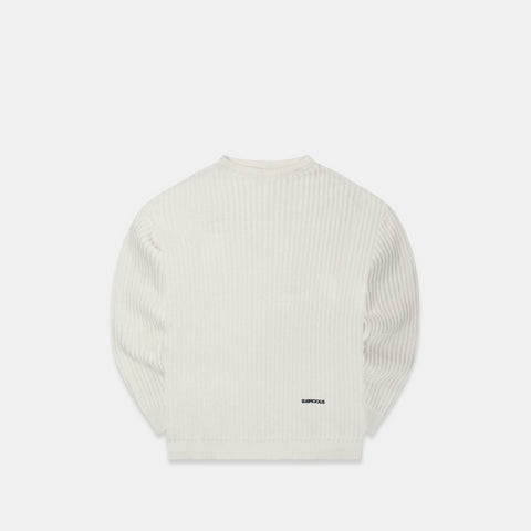 The Suspicious Knitted Sweat - White