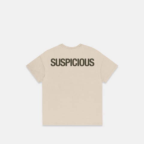 The Suspicious Tee - Buttercream