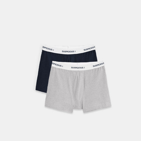The Suspicious Underwear 2-pack - Grey and Navy