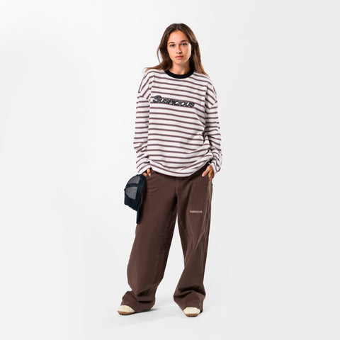 Winter3 / Flow Striped Longsleeve - Black & White