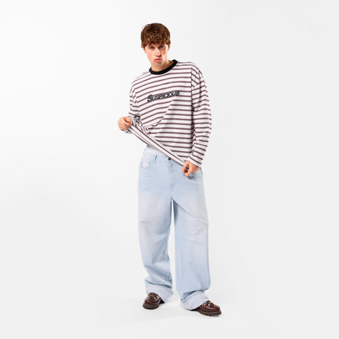 Winter3 / Flow Striped Longsleeve - Black & White