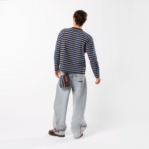 Winter3 / Flow Striped Longsleeve - Blue & Brown