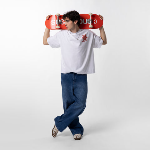 The Suspicious Skateboard - Red