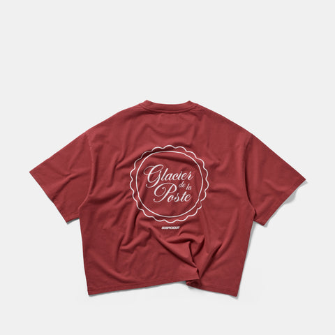 Glacier de la Poste x Suspicious / Glacier de la Poste x Suspicious Tee - Ruby Red