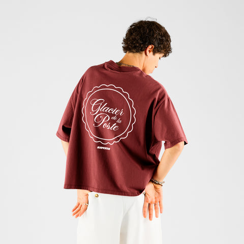 Glacier de la Poste x Suspicious / Glacier de la Poste x Suspicious Tee - Ruby Red