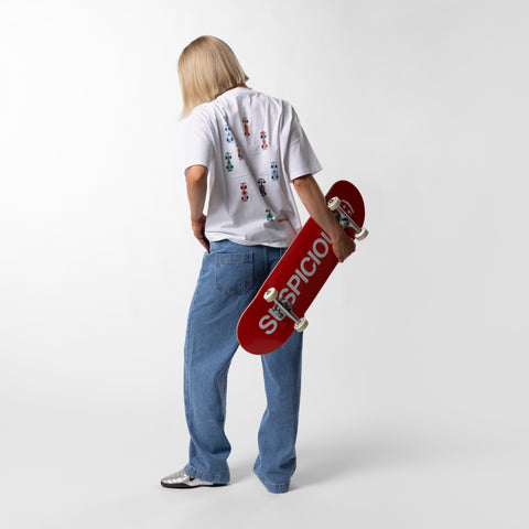 The Suspicious Skateboard - Red