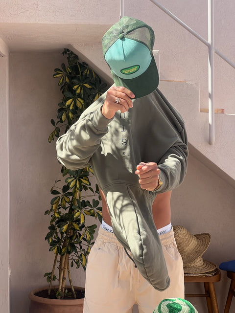 The Essentials Corduroy Cap - Green