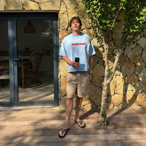 Summer / Slanted Tee - Celestial Blue