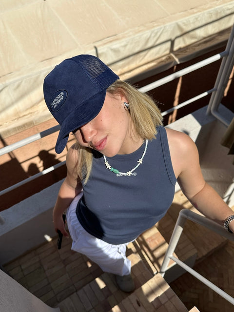 The Essentials Corduroy Cap - Navy