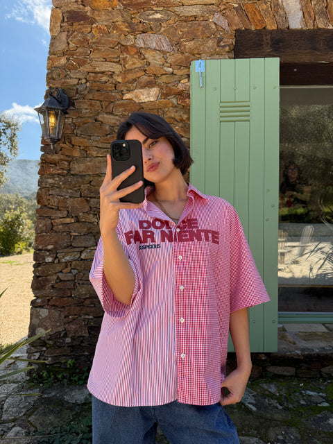 Buongiorno / Dolce Far Niente Dual Shortsleeve Shirt - Ruby