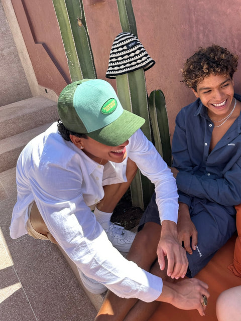 The Essentials Corduroy Cap - Green